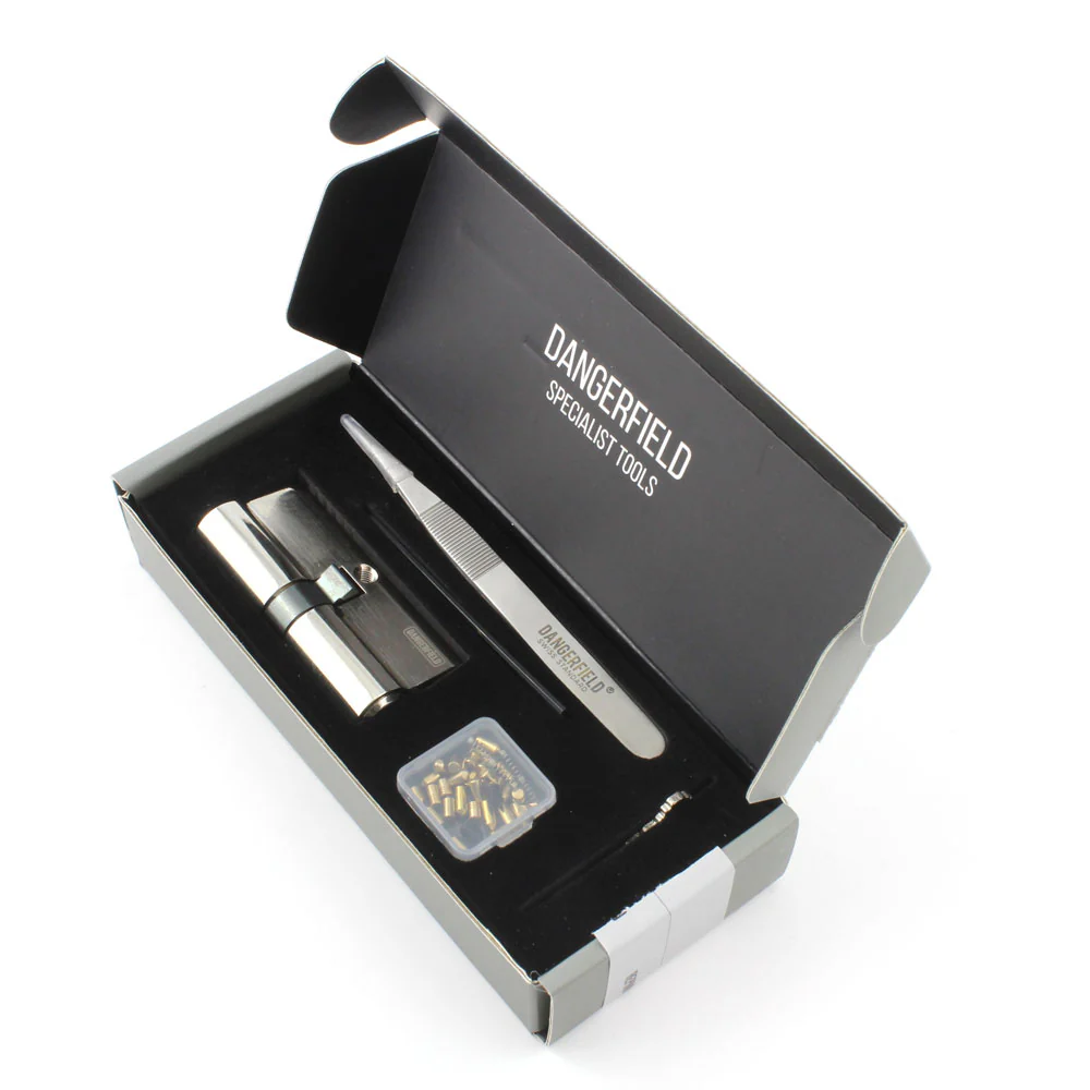 Dangerfield Aerospace Cutaway Practice Lock +Pins and Tweezers - Repinnable, Configurable Solid Metal Training Lock - Image 10