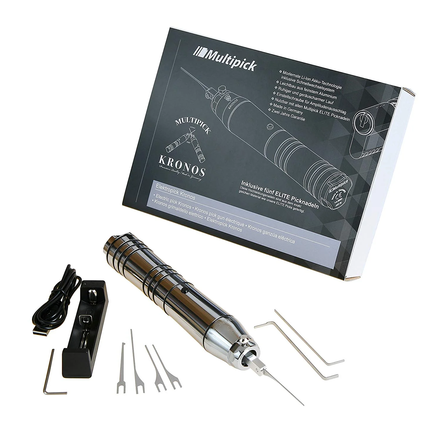 KRONOS Professional Electric Lock Pick Gun Kit - Image 9