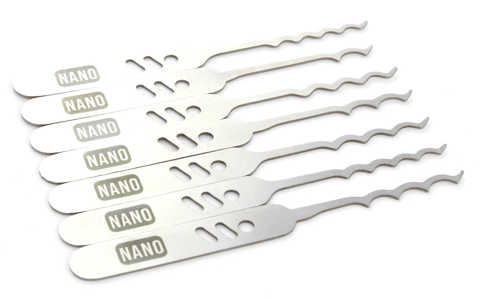 Dangerfield Nano SLIMLINE Covert Lock Pick Rake set - 0.6mm + Leather wallet - Image 9